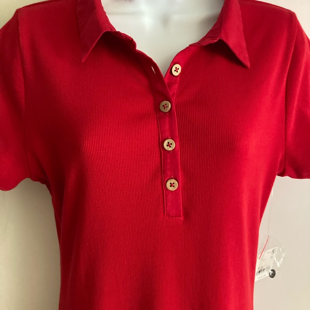 Free People Free-est Collection Red Classic Charm Polo Inspired Mini Dress NWT M - Picture 10 of 15
